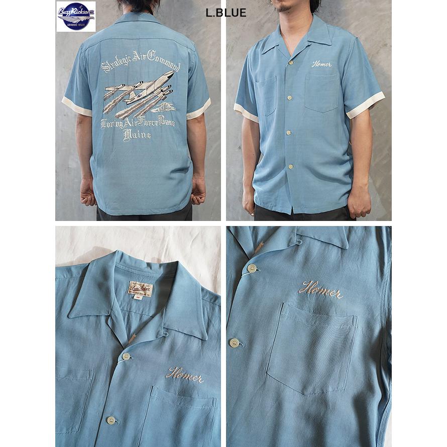 バズリクソンズ　BUZZ RICKSON'S　BR39735　レーヨンボーリングシャツ [ RAYON BOWLING SHIRT ] [ STRATEGIC AIR COMMAND ] ボーリングシャツ　アメカジ　メンズ | BUZZ RICKSON'S | 01