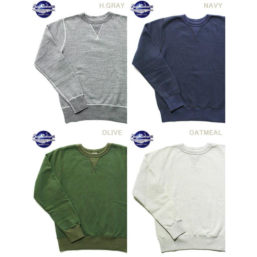 BUZZ RICKSON'S（バズリクソンズ）  BR65622 SET-IN CREW SWEAT  SOLID MODEL  セットインクルースウェット  無地タイプ   アメカジ   メンズ | BUZZ RICKSON'S | 01