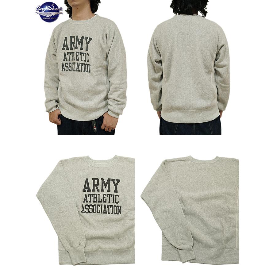 バズリクソンズ　BUZZ RICKSON'S　BR69431　リバースウィーブクルーネック　REVERSE SWEAT CREW　[ ARMY ATHLETIC ASSOCIATION ]　スウェット   アメカジ | BUZZ RICKSON'S | 01
