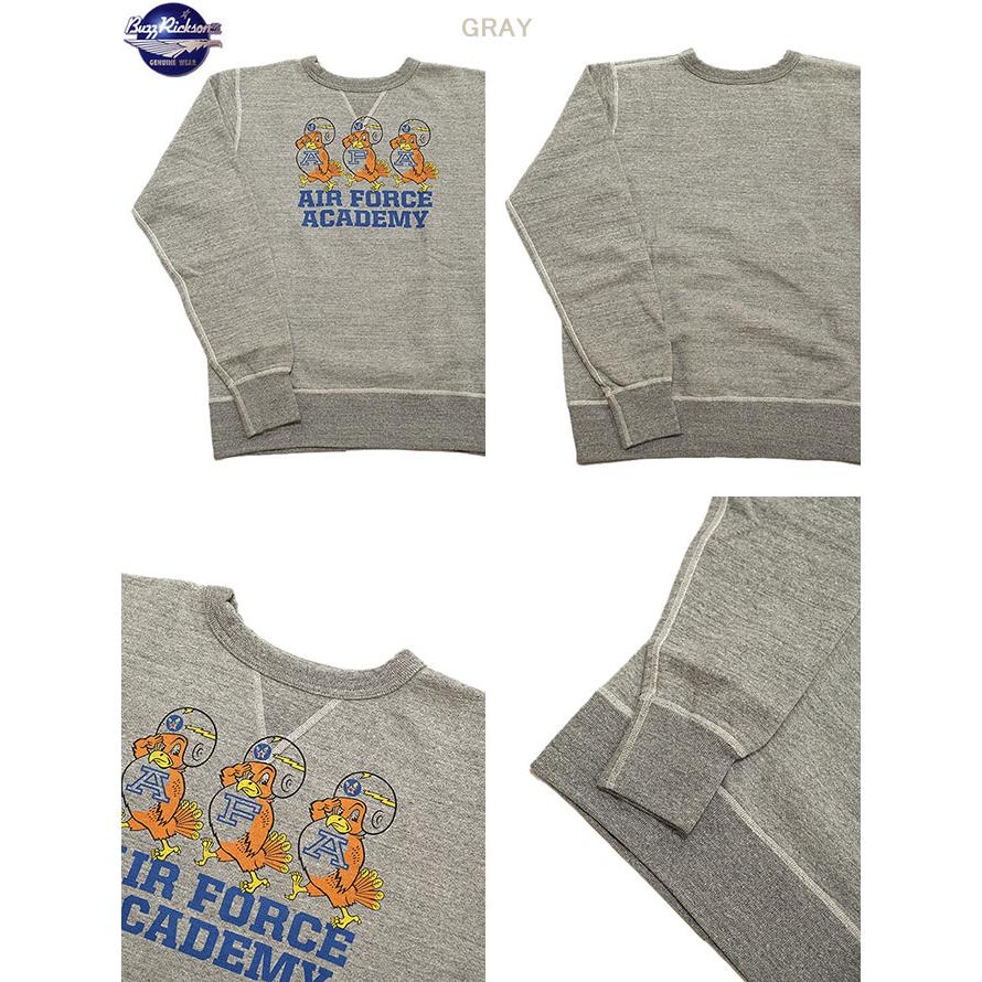 バズリクソンズ　BUZZ RICKSON'S　BR69451　セットインクルースウェット　SET-IN CREW SWEAT　[ AIR FORCE ACADEMY ]　スウェット　アメカジ　メンズ | BUZZ RICKSON'S | 01