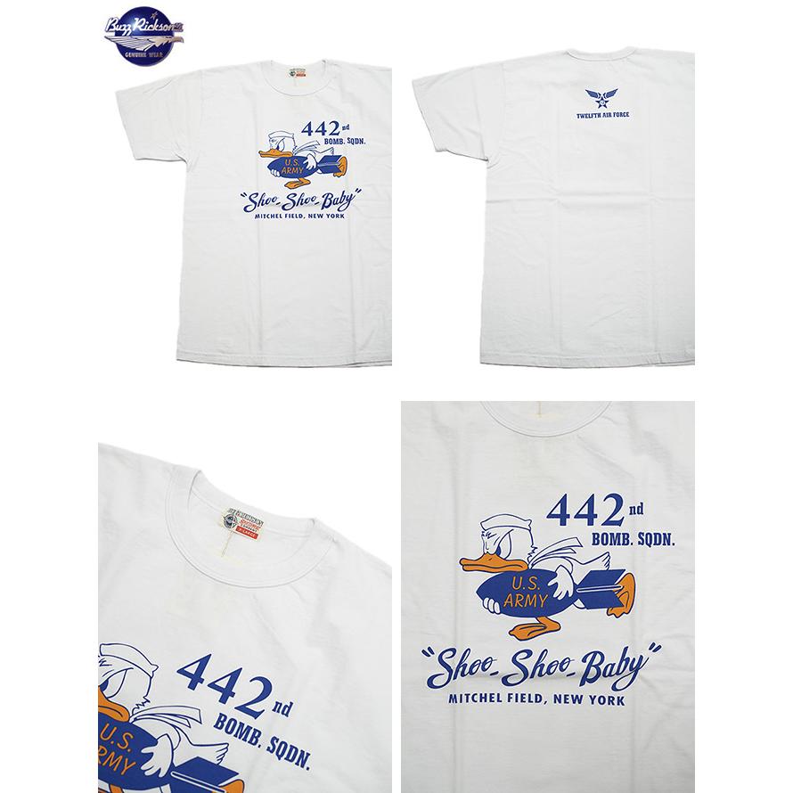 バズリクソンズ　BUZZ RICKSON'S　BR79512　プリントT-シャツ　S/S T-SHIRT　[ 442nd BOMB. SQ. ]　Tシャツ　アメカジ　メンズ | BUZZ RICKSON'S | 01