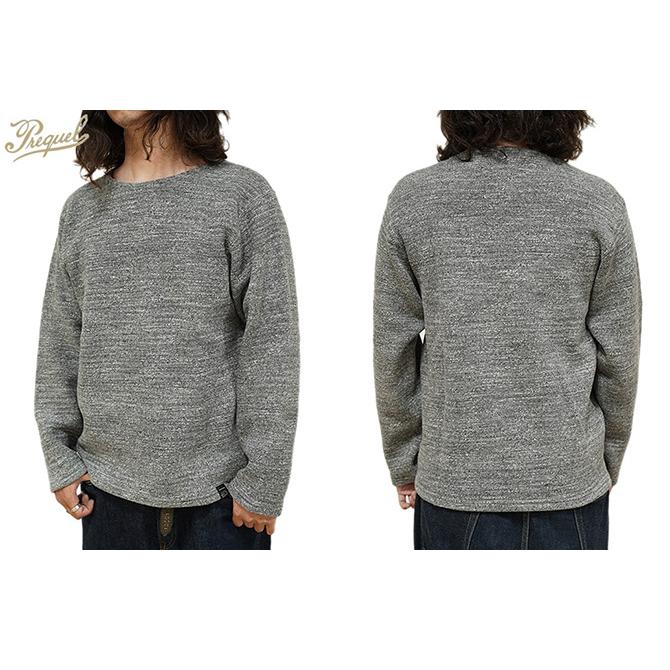 プリクエル　PREQUEL　C1003　リブスウェットシャツ　[ Ribbed Sweatshirt ]　バスクシャツ　アメカジ   メンズ | ORGUEIL | 04