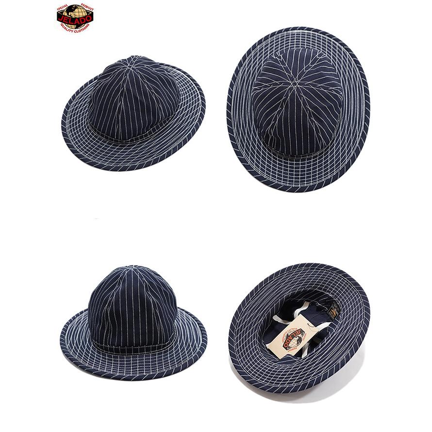 ジェラード　JELADO　CT11737　CM37 Wabash Fatigue Hat　[ INDIGO WABASH ]　アーミーハット　アメカジ　メンズ　 | JELADO | 01