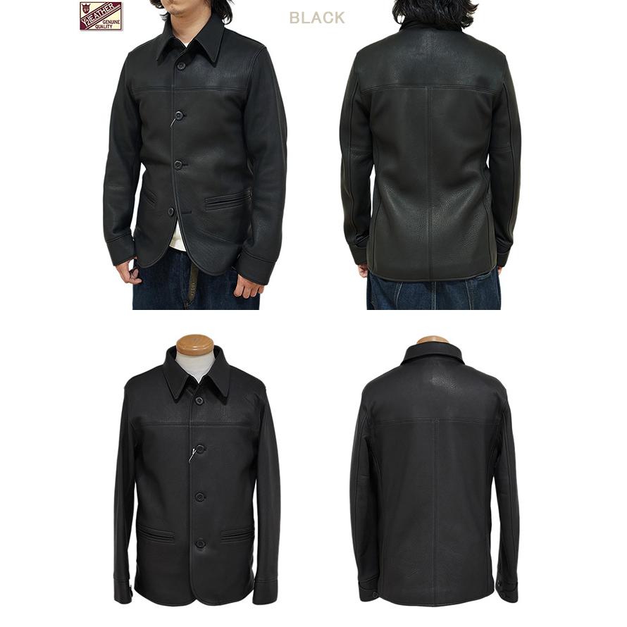 ワイツーレザー Y'2 LEATHER DC-76-C Deer Skin Rounded Hem Car Coat