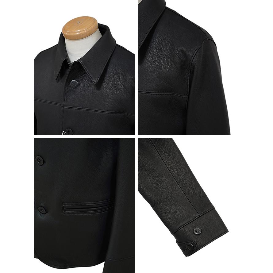 ワイツーレザー Y'2 LEATHER DC-76-C Deer Skin Rounded Hem Car Coat