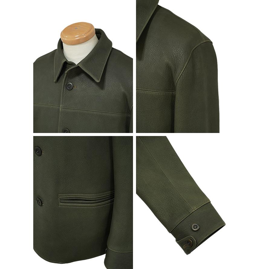 ワイツーレザー Y'2 LEATHER DC-76-C Deer Skin Rounded Hem Car Coat