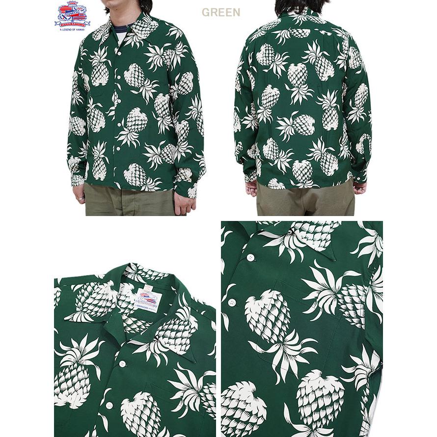 DUKE KAHANAMOKU（デュークカハナモク） 　DK26793　長袖アロハシャツ　 DUKE'S PINEAPPLE   SUN SURF   ハワイアンシャツ   アメカジ   メンズ | DUKE KAHANAMOKU | 01