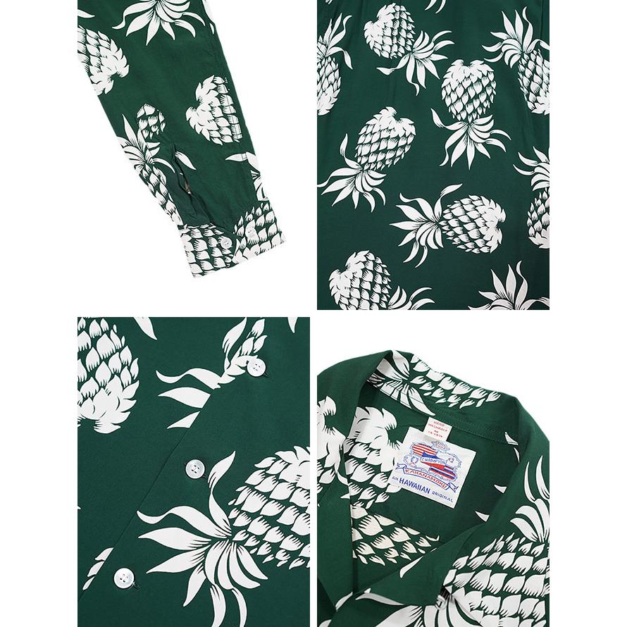 DUKE KAHANAMOKU（デュークカハナモク） 　DK26793　長袖アロハシャツ　 DUKE'S PINEAPPLE   SUN SURF   ハワイアンシャツ   アメカジ   メンズ | DUKE KAHANAMOKU | 02