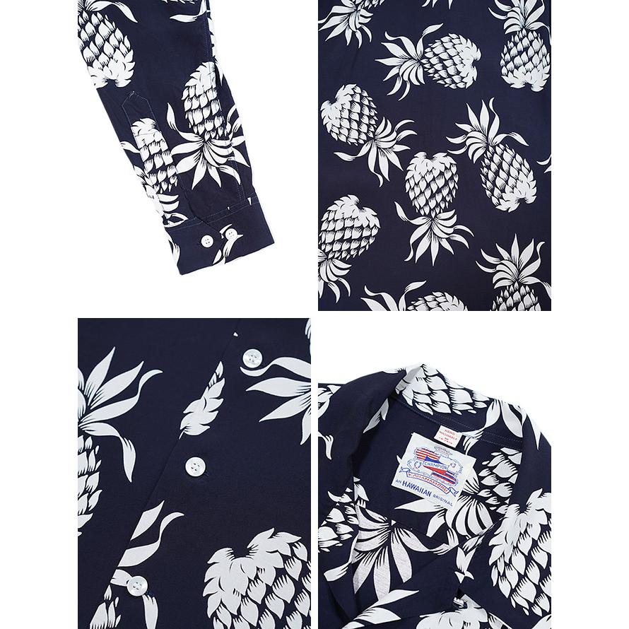 DUKE KAHANAMOKU（デュークカハナモク） 　DK26793　長袖アロハシャツ　 DUKE'S PINEAPPLE   SUN SURF   ハワイアンシャツ   アメカジ   メンズ | DUKE KAHANAMOKU | 04