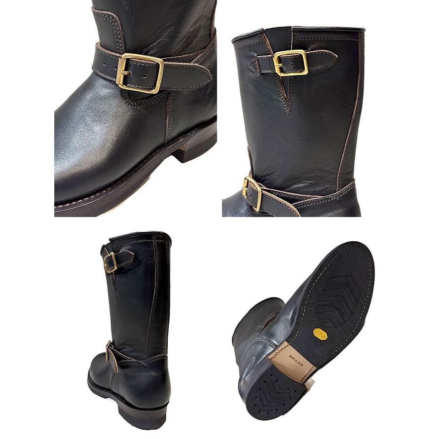 ワイツーレザー　Y'2 LEATHER　EB-01　エコホースエンジニアブーツ  ECO HORSE（馬革） [ BLACK (Tea Core) ] Engineer Boots 日本製 |  | 02