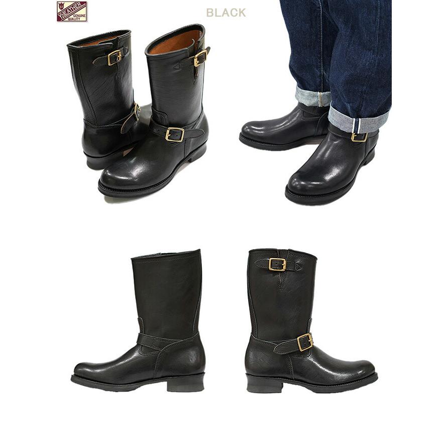 Y'2 LEATHER エコホースエンジニアブーツ　black　EB-01 ECO HORSE ENGINEER BOOTS[ EB-01 ] | Y'2 LEATHER