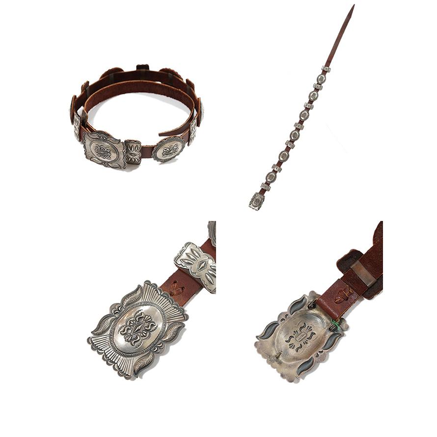 Eugene Charley（ユージンチャーリー）  スタンプワークコンチョベルト  Concho Belt   Indian Jewelry   NAVAJO |  | 01