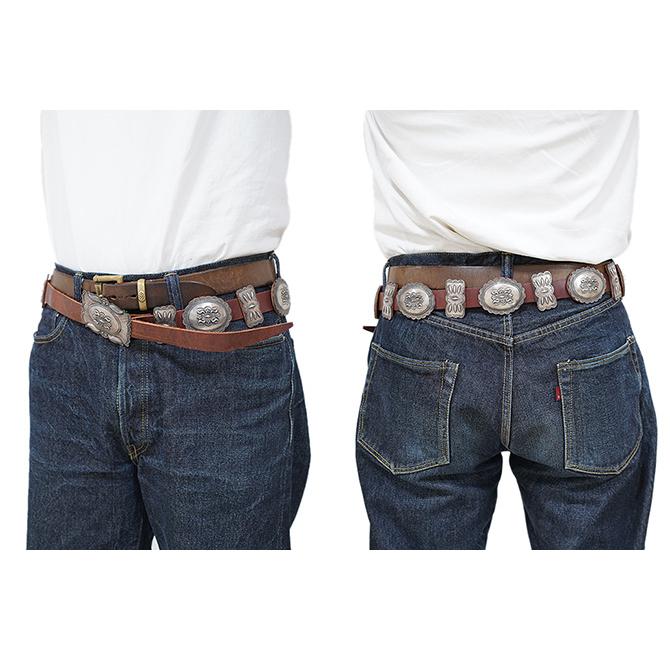 Eugene Charley（ユージンチャーリー）  スタンプワークコンチョベルト  Concho Belt   Indian Jewelry   NAVAJO |  | 02