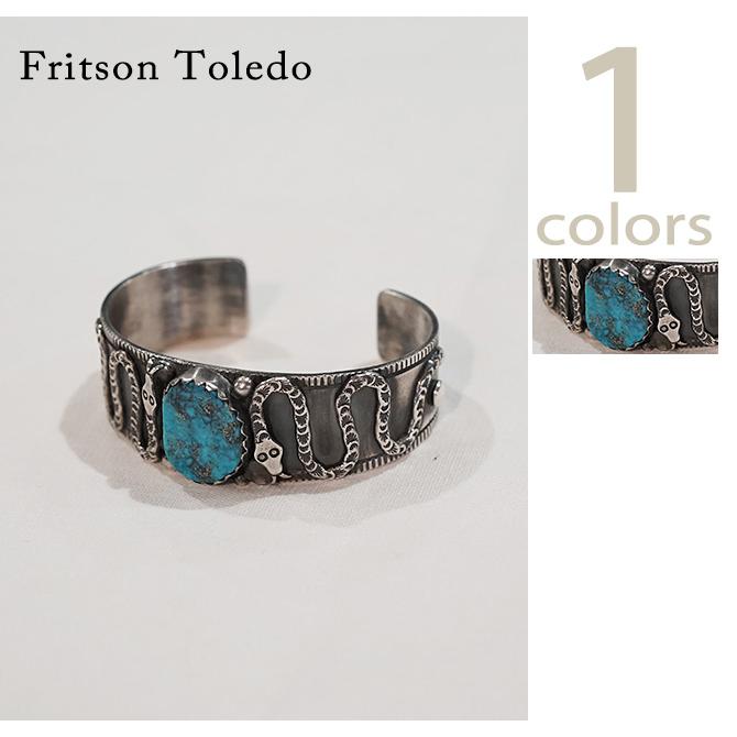 フリットソントレド　Fritson Toledo　FTB-2　ターコイズスネークバングル [ Turquoise Snake Bangle ] [ Kingman Turquois ]　Indian Jewelry　NAVAJO | 