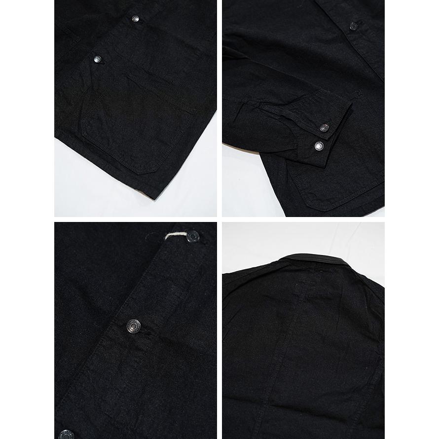 フルカウント　FULLCOUNT x GDC　GFC2001　レザーカラーデニムチョアジャケット　[ Leather Collar Denim Chore Jacket ]　カバーオール　アメカジ　メンズ | FULLCOUNT | 02