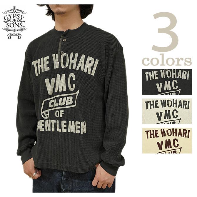 ジプシー&サンズ　GYPSY & SONS　GS2449956　プリントサーマルロンT　[ WAFFLE HENRY TEE ] [ VMC ]　サーマル　アメカジ　メンズ | GYPSY&SONS
