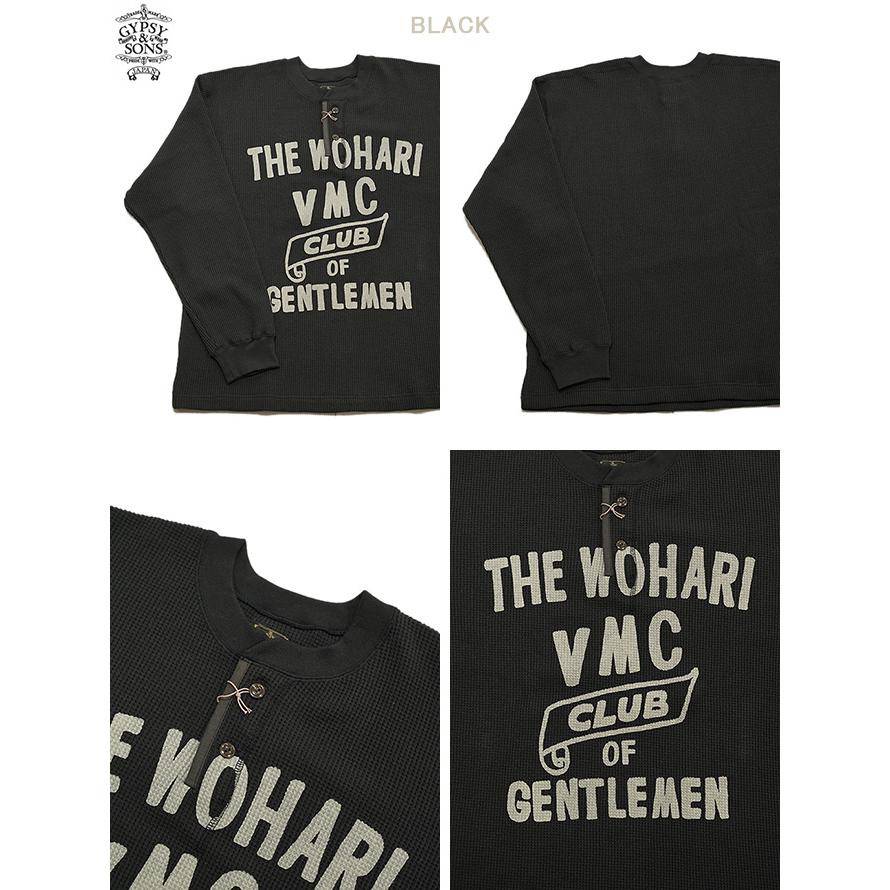 ジプシー&サンズ　GYPSY & SONS　GS2449956　プリントサーマルロンT　[ WAFFLE HENRY TEE ] [ VMC ]　サーマル　アメカジ　メンズ | GYPSY&SONS | 01