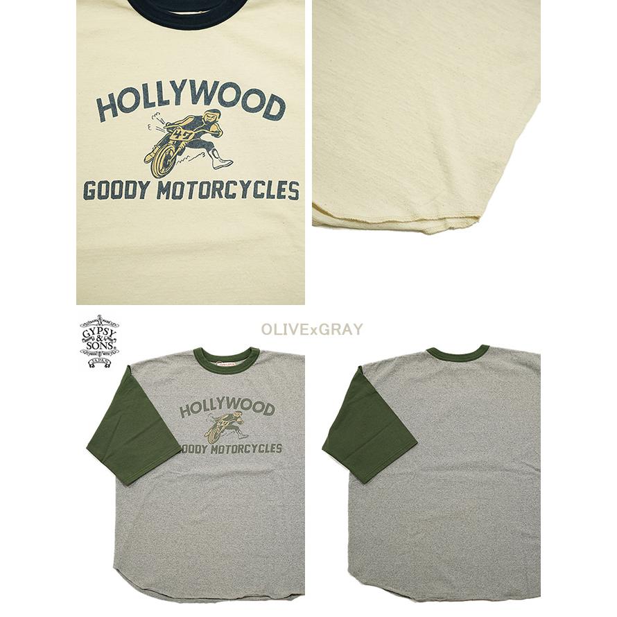 ジプシー & サンズ　GYPSY & SONS　GS2449958　プリント5分袖T-Shirts　[ TWO TONE 5/S TEE ]　[ MOTO ]　T-シャツ　 | GYPSY&SONS | 02