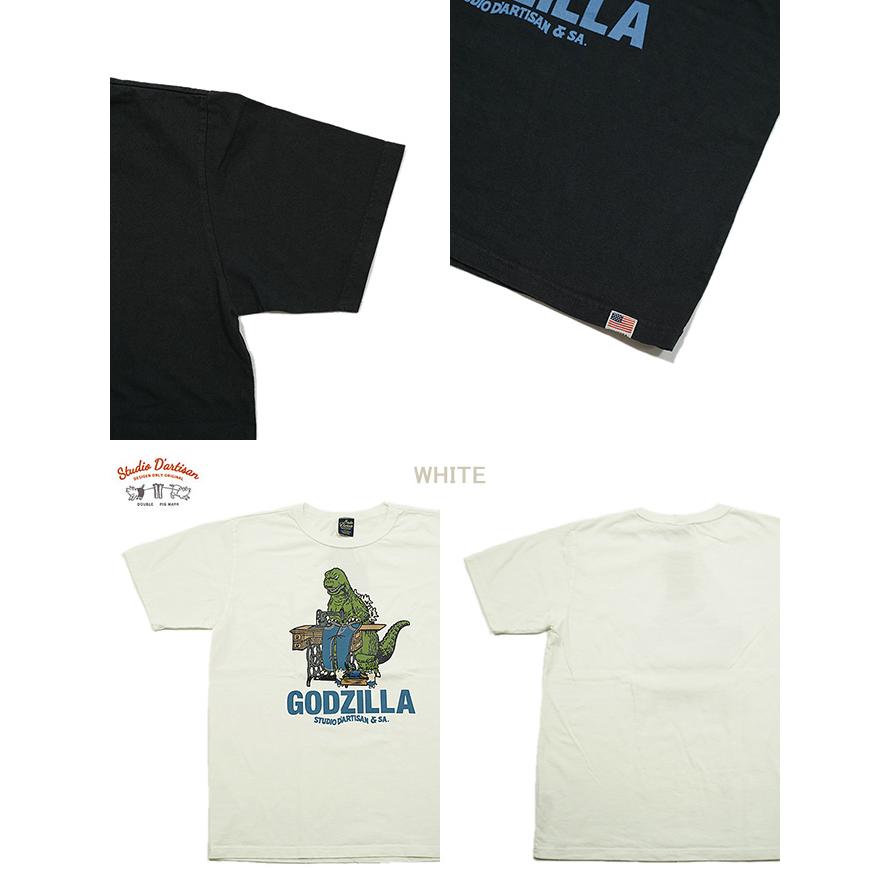 ステュディオダルチザン　STUDIO D'ARTISAN　GZ-015　ゴジラコラボTシャツ　[ GODZILLA SEWING JEANS ]　半袖Tシャツ　カットソー　アメカジ　メンズ | STUDIO D'ARTISAN | 02