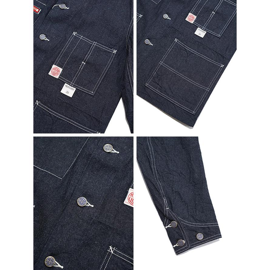 ヘッドライト　HEAD LIGHT　HD15711　11oz. BLUE DENIM WORK COAT　デニムカバーオール　[ 実名復刻モデル ]　アメカジ | HEAD LIGHT | 02