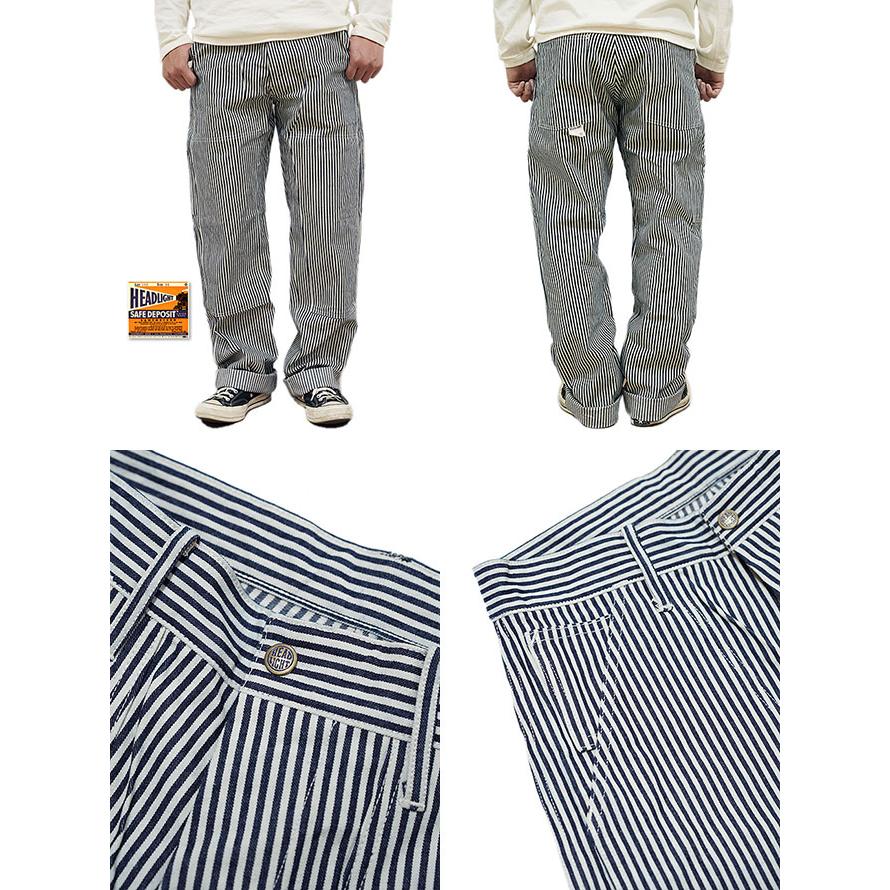 HEAD LIGHT (ヘッドライト) 　HD42351 11oz. EXPRESS STRIPE DOUBLE FRONT DUNGAREES  実名復刻   ワークパンツ   アメカジ   メンズ | HEAD LIGHT | 01