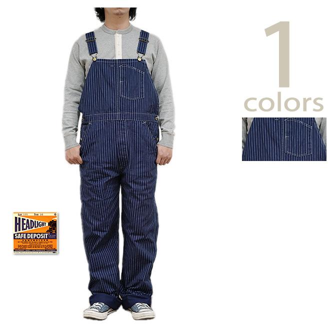 HEAD LIGHT (ヘッドライト) 　HD42384  9oz.  ウォバッシュストライプオーバーオール  WABASH STRIPE LOW BACK OVERALLS   実名復刻モデル   オーバーオール … | HEAD LIGHT