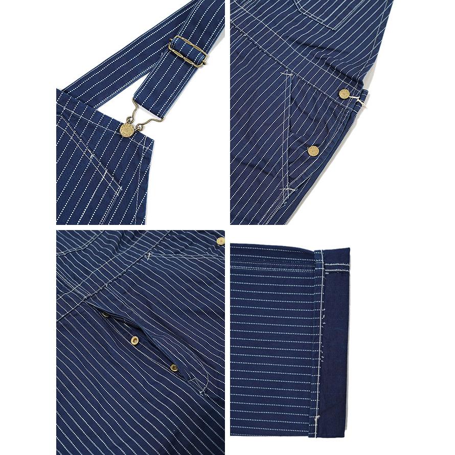 HEAD LIGHT (ヘッドライト) 　HD42384  9oz.  ウォバッシュストライプオーバーオール  WABASH STRIPE LOW BACK OVERALLS   実名復刻モデル   オーバーオール … | HEAD LIGHT | 02