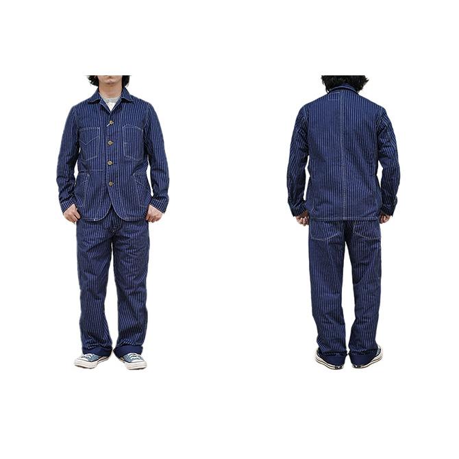 HEAD LIGHT (ヘッドライト) 　HD42384  9oz.  ウォバッシュストライプオーバーオール  WABASH STRIPE LOW BACK OVERALLS   実名復刻モデル   オーバーオール … | HEAD LIGHT | 04