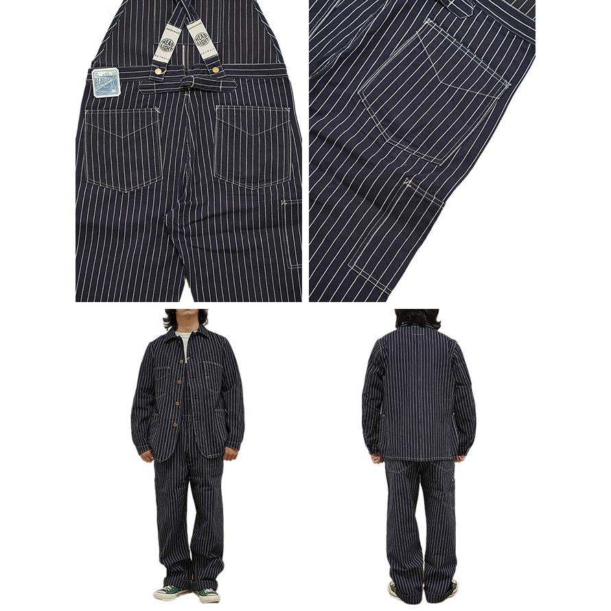 ヘッドライト　HEAD LIGHT　HD42498　【 8oz. 】 SPECIAL WOOVEN STRIPE LOW BACK OVERALL　ストライプローバックオーバーオール　[ 実名復刻モデル ]　アメカジ | HEAD LIGHT | 03