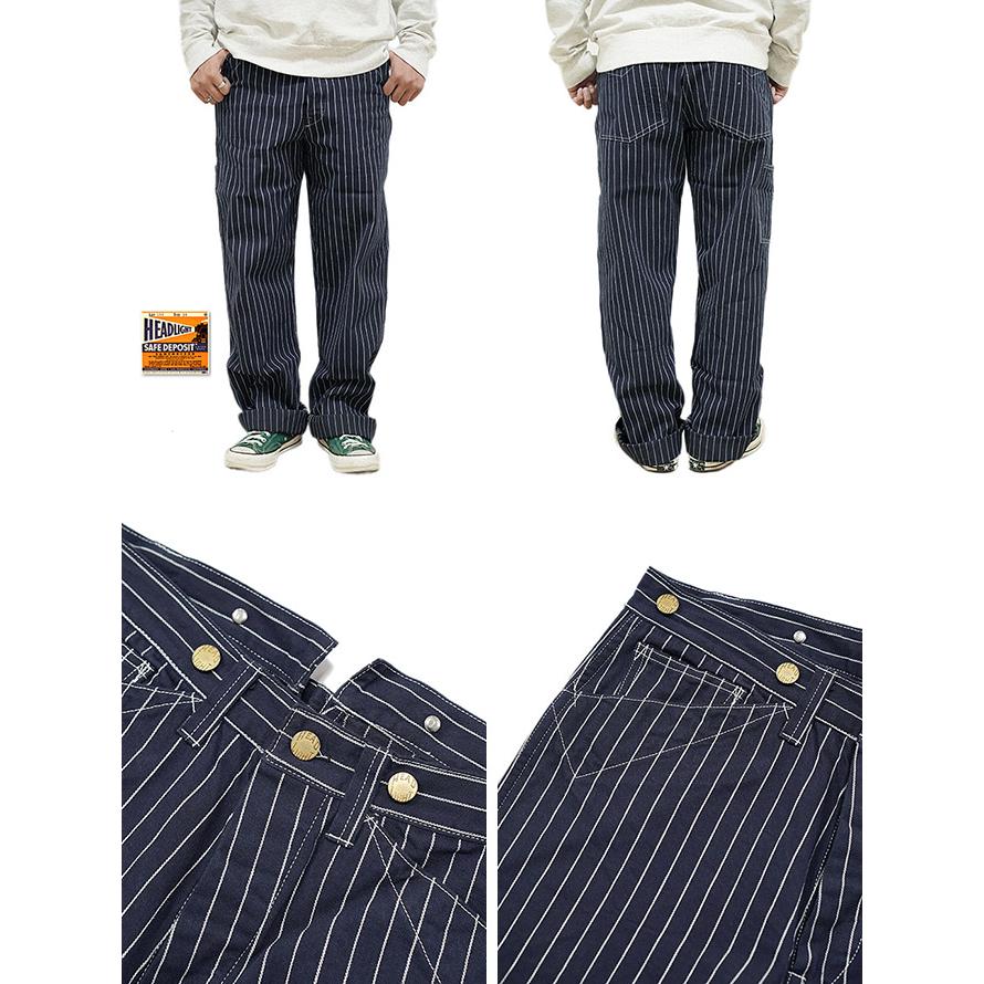 ヘッドライト　HEAD LIGHT　HD42499　【 8oz. 】 SPECIAL WOOVEN STRIPE WAIST OVERALL　ストライプワークパンツ　[ 実名復刻モデル ]　アメカジ | HEAD LIGHT | 01