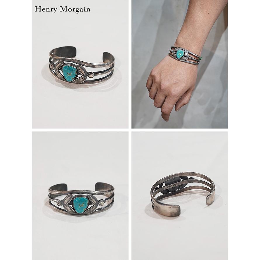 ヘンリーモーガン　Henry Morgan　HMB-1　ターコイズバングル [ Turquoise Bangle ]　Indian Jewelry　NAVAJOの画像