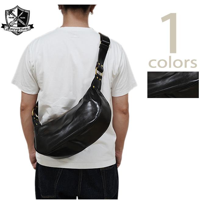 インセプション・オーパス　Inception by OPUS　IPHSB-03　バナナバッグ [ BANANA BAG ] [ HORSE HIDE ]　レザーバッグ　アメカジ　メンズ | 