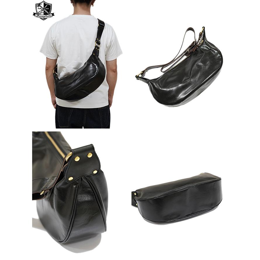 インセプション・オーパス　Inception by OPUS　IPHSB-03　バナナバッグ [ BANANA BAG ] [ HORSE HIDE ]　レザーバッグ　アメカジ　メンズ |  | 01