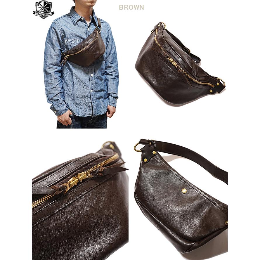 Inception by OPUS（インセプション・オーパス） 　IPHSB-05　ホースハイドファニーパック　 馬革 茶芯 　 馬革 茶芯 　 レザーバッグ   アメカジ   メンズ |  | 04