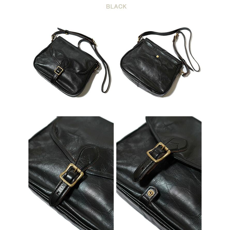 Inception by OPUS（インセプション・オーパス） 　IPHSB-01ホースハイドメールバッグ S　 馬革 茶芯   レザーバッグ   アメカジ   メンズ |  | 01