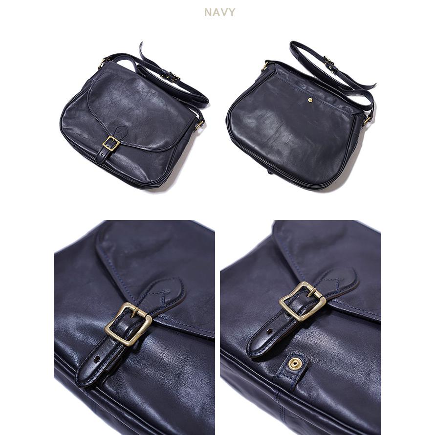 Inception by OPUS（インセプション・オーパス） 　IPHSB-01ホースハイドメールバッグ M　 馬革 茶芯   レザーバッグ   アメカジ   メンズ |  | 04