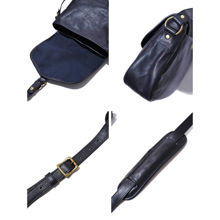 Inception by OPUS（インセプション・オーパス） 　IPHSB-01ホースハイドメールバッグ M　 馬革 茶芯   レザーバッグ   アメカジ   メンズ |  | 05