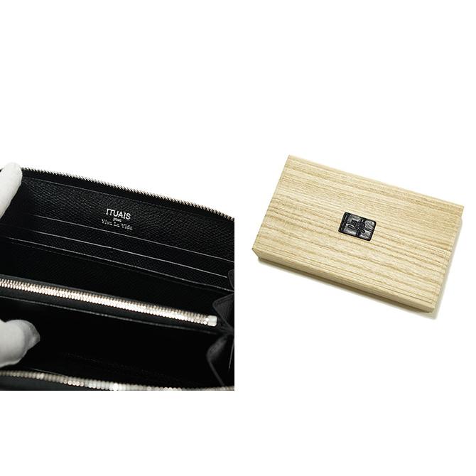 イトゥアイス　ITUAIS　IT-01　ポロサスクロコラウンドジップウォレット  CROCODILE POROSUS Round Zip Long Wallet   Black   鰐革   Box Calf Alpine   アメ… |  | 02