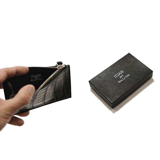 イトゥアイス　ITUAIS　IT-02　ポロサスクロコフラグメントケース  CROCODILE POROSUS Fragment Case　鰐革   Box Calf Alpine |  | 02