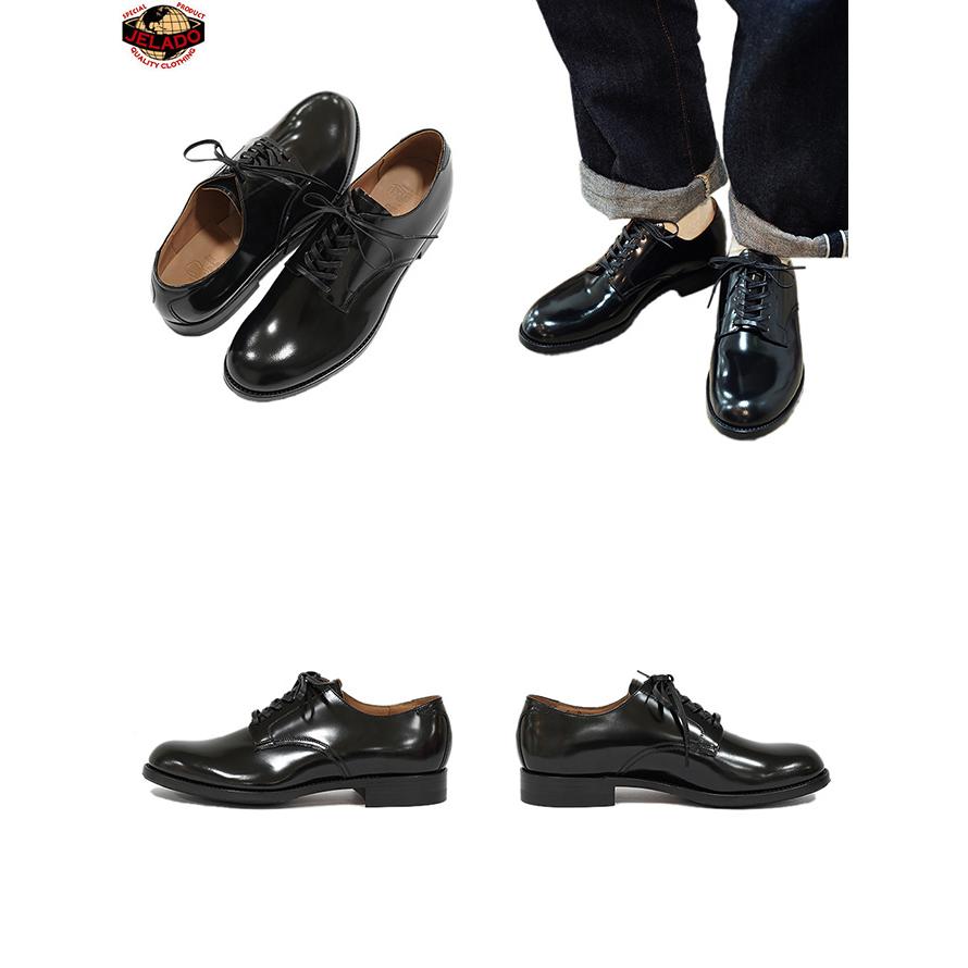 ジェラード　JELADO　JB94902　サービスシューズ　[ U.S.N 41 Service Shoes ]　Kip Leather Black　茶芯　JELADO the BOOTED　ワークブーツ   アメカジ | JELADO | 01