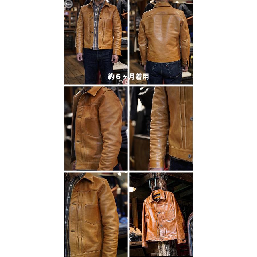 Y'2 LEATHER（ワイツーレザー） KB-140-T 柿渋ホースGジャン1st 大戦