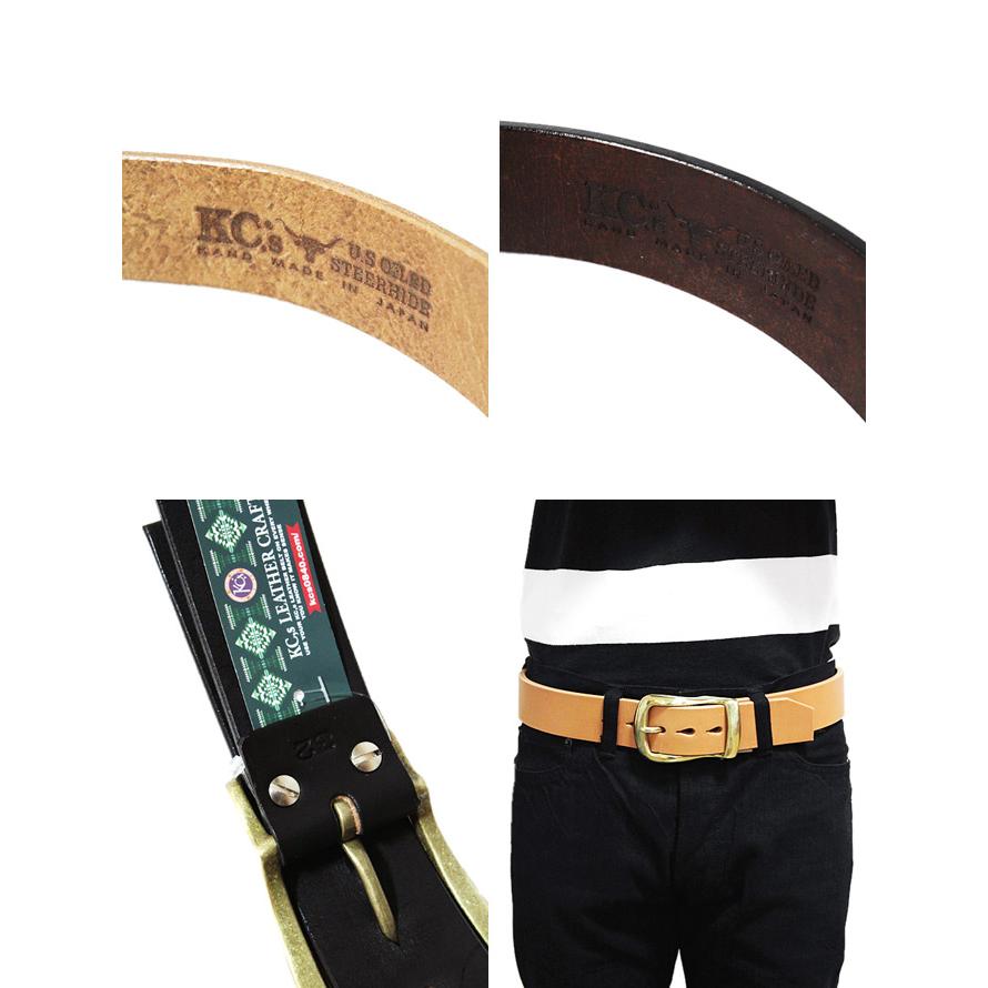 KC'S（ケーシーズ）  1 3/4インチブライドルバックル付きレザーベルト  米国製オイルステアハイド   LUA別注モデル   アメカジ   メンズ |  | 04