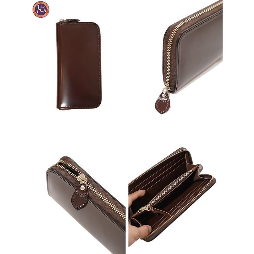 KC'S（ケーシーズ） 　KIW040B　ウォレット ラウンドジップ3　 CORDOVAN（ウマ革）   アメカジ   メンズ   財布・サイフ |  | 01
