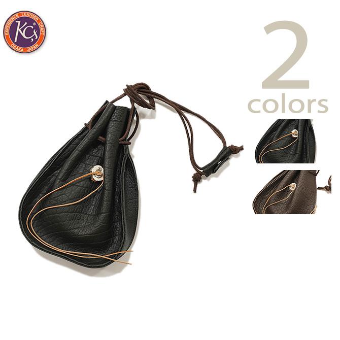 ケーシーズ　KC'S　KLP-01　Loosely Pouch　AMERICAN BISON（アメリカンバイソン革）　アメカジ   メンズ   巾着バッグ | 