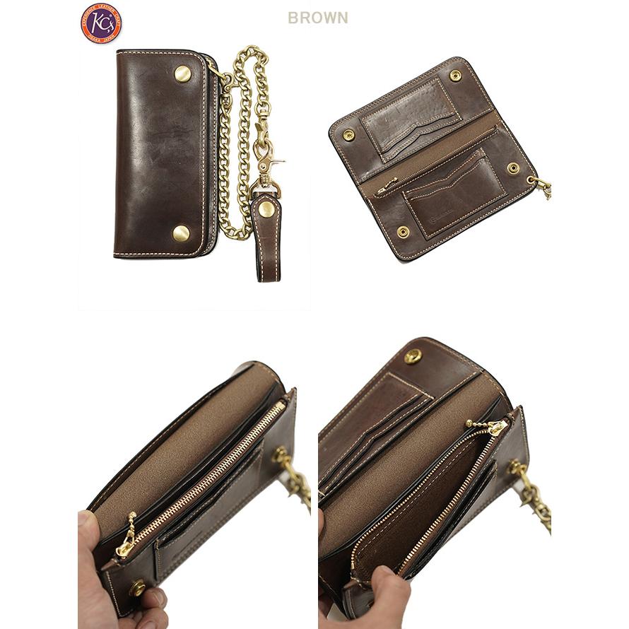 ケーシーズ KC'S KMW043B トラッカーウォレット Horween Chromexcel