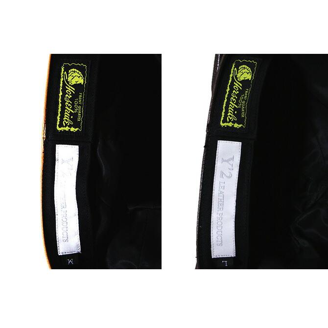 Y'2 LEATHER（ワイツーレザー）  アニリンホースキャスケット  馬革    LC-04    レザーキャスケット   帽子   アメカジ   メンズ |  | 04