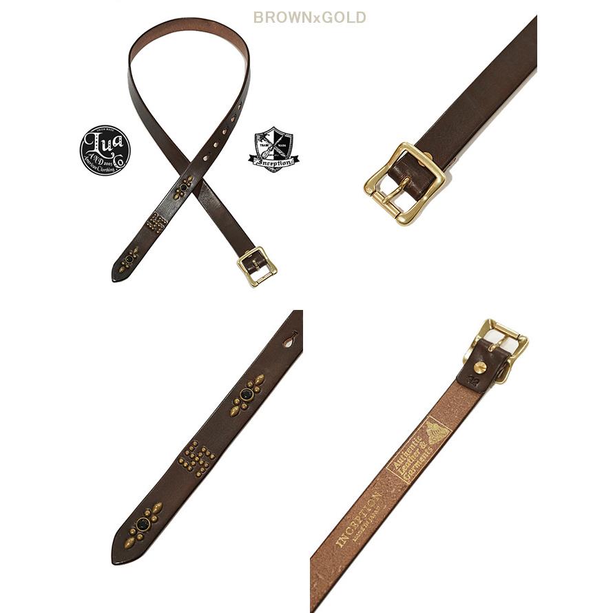 ルア x インセプション Lua x Inception　LIB-02　別注ナロースタッズベルト  Narrow Studs Belt   Swastika   スタッズベルト   ナローベルト   レザーベルト… |  | 02