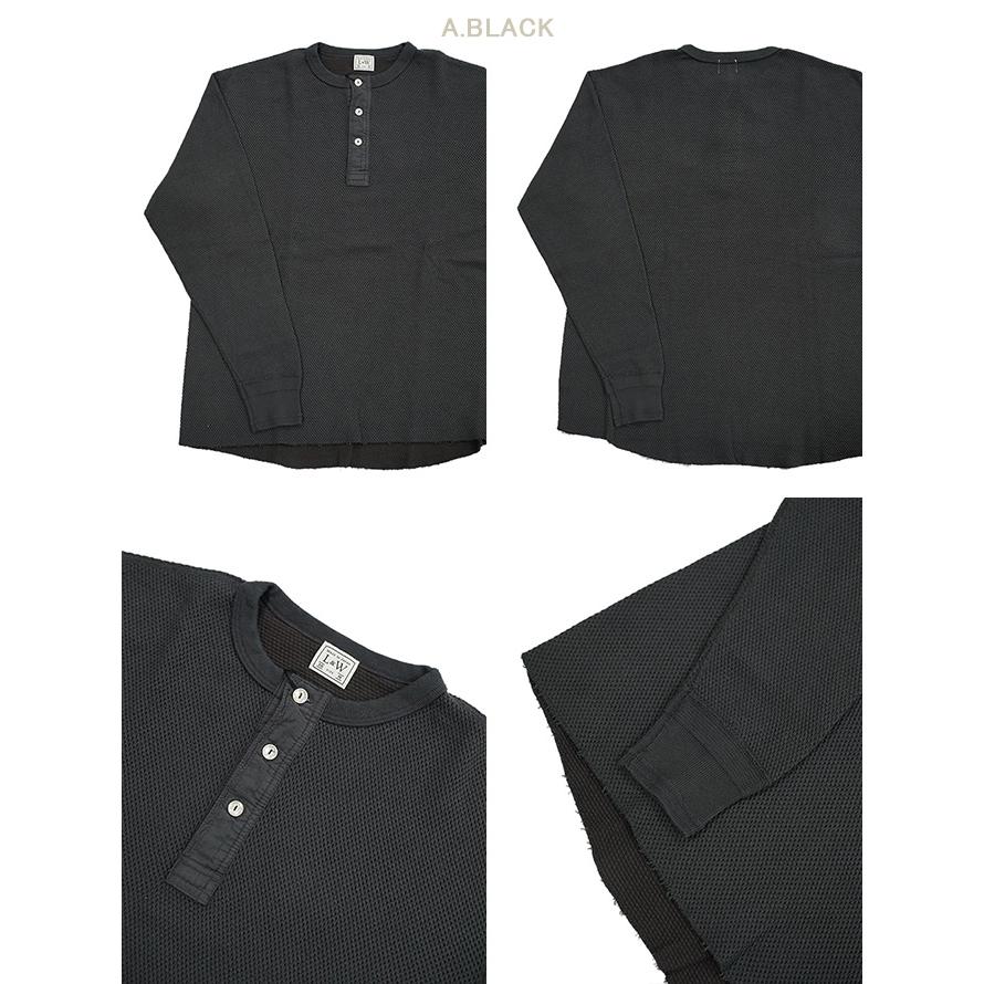 ループアンドウエフト Loop & Weft　LRC1036　ダブルフェイスヘックスハニカムヘンリーネックサーマル　 DOUBLE FACE HEX HONEYCOMB HENLEYNECK THERMAL  … |  | 01