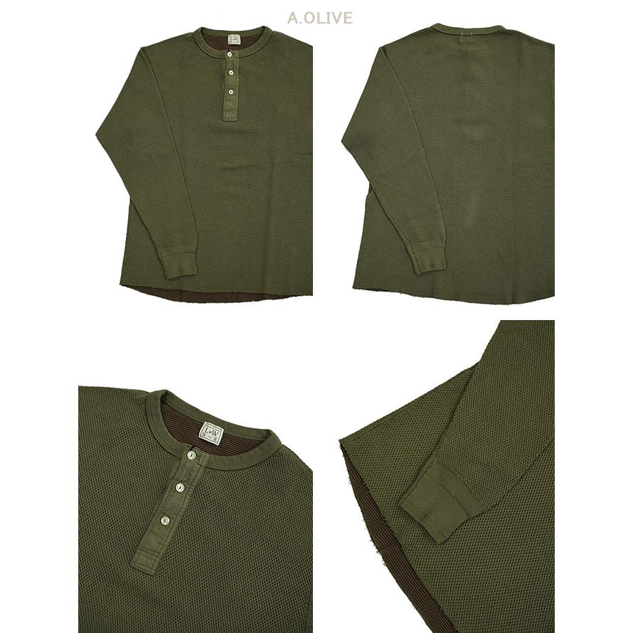 ループアンドウエフト Loop & Weft　LRC1036　ダブルフェイスヘックスハニカムヘンリーネックサーマル　 DOUBLE FACE HEX HONEYCOMB HENLEYNECK THERMAL  … |  | 04