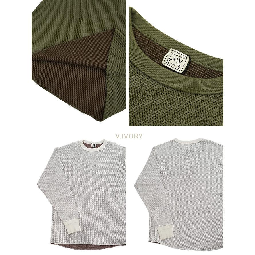 ループアンドウエフト Loop & Weft　LRC1101　ダブルフェイスヘックスハニカムクルーネックサーマル　 DOUBLE FACE HEX HONEYCOMB CREWNECK THERMAL   サ… |  | 02